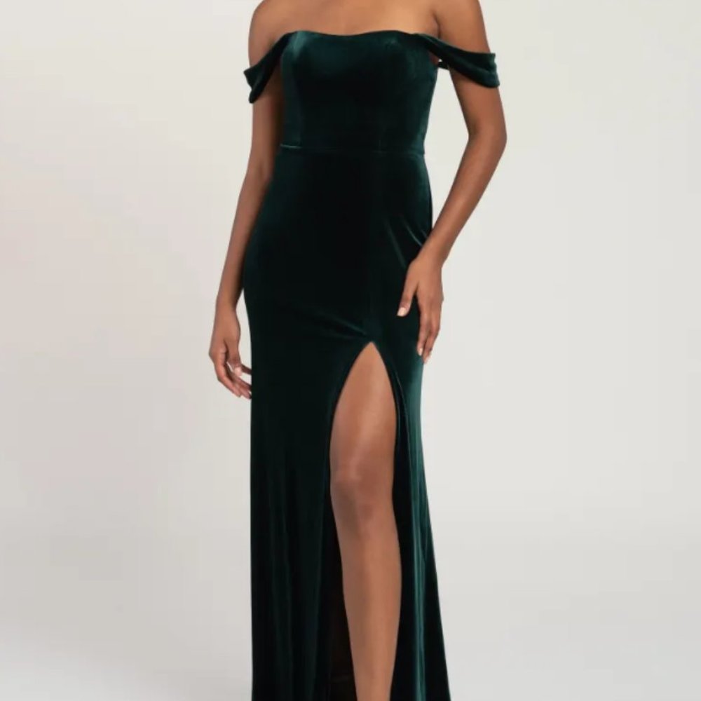 BHLDN Jenny Yoo Issa Velvet Dress